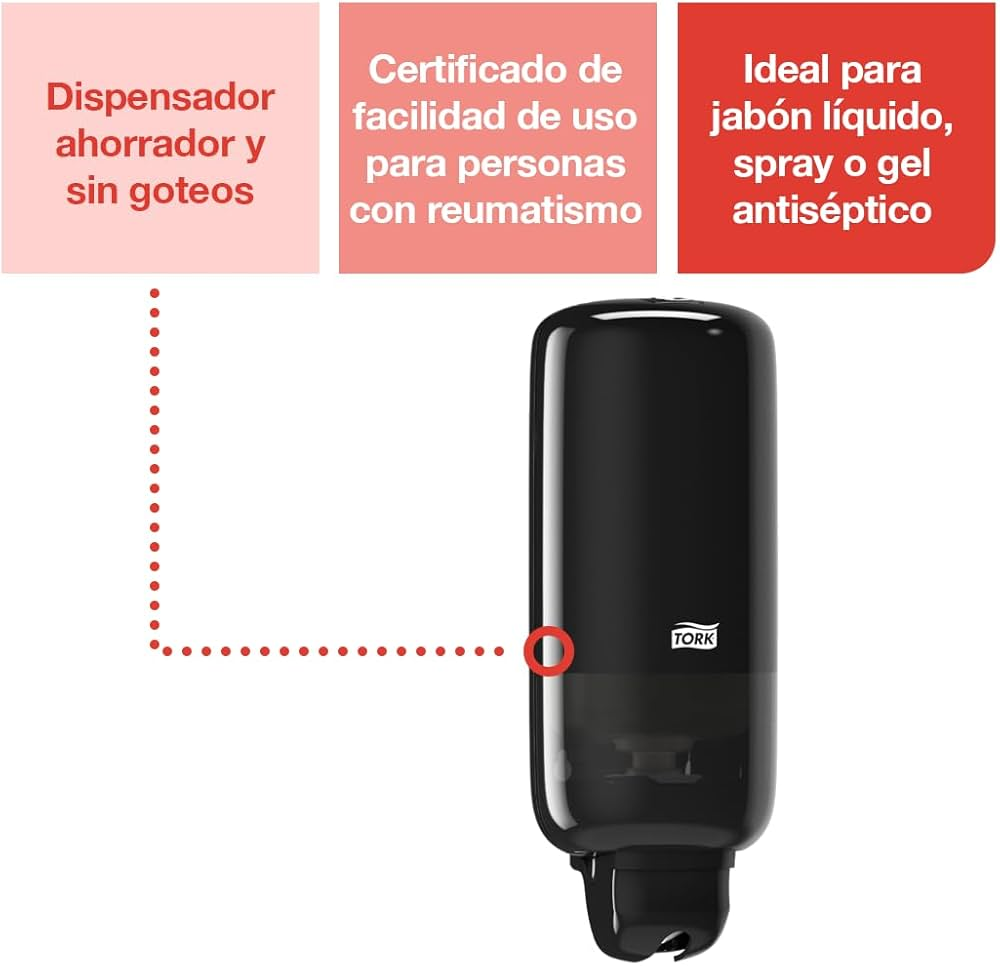 Dispensador de jabón y alcohol en Sachet de 1 Litro tork DI70037