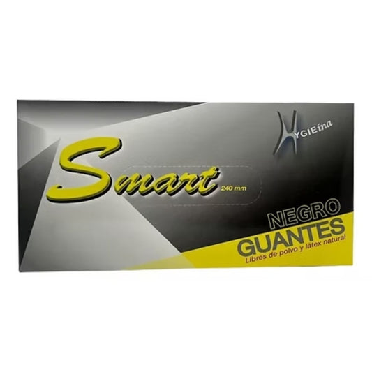 Guantes de Nitrilo Negro sin polvo talla S