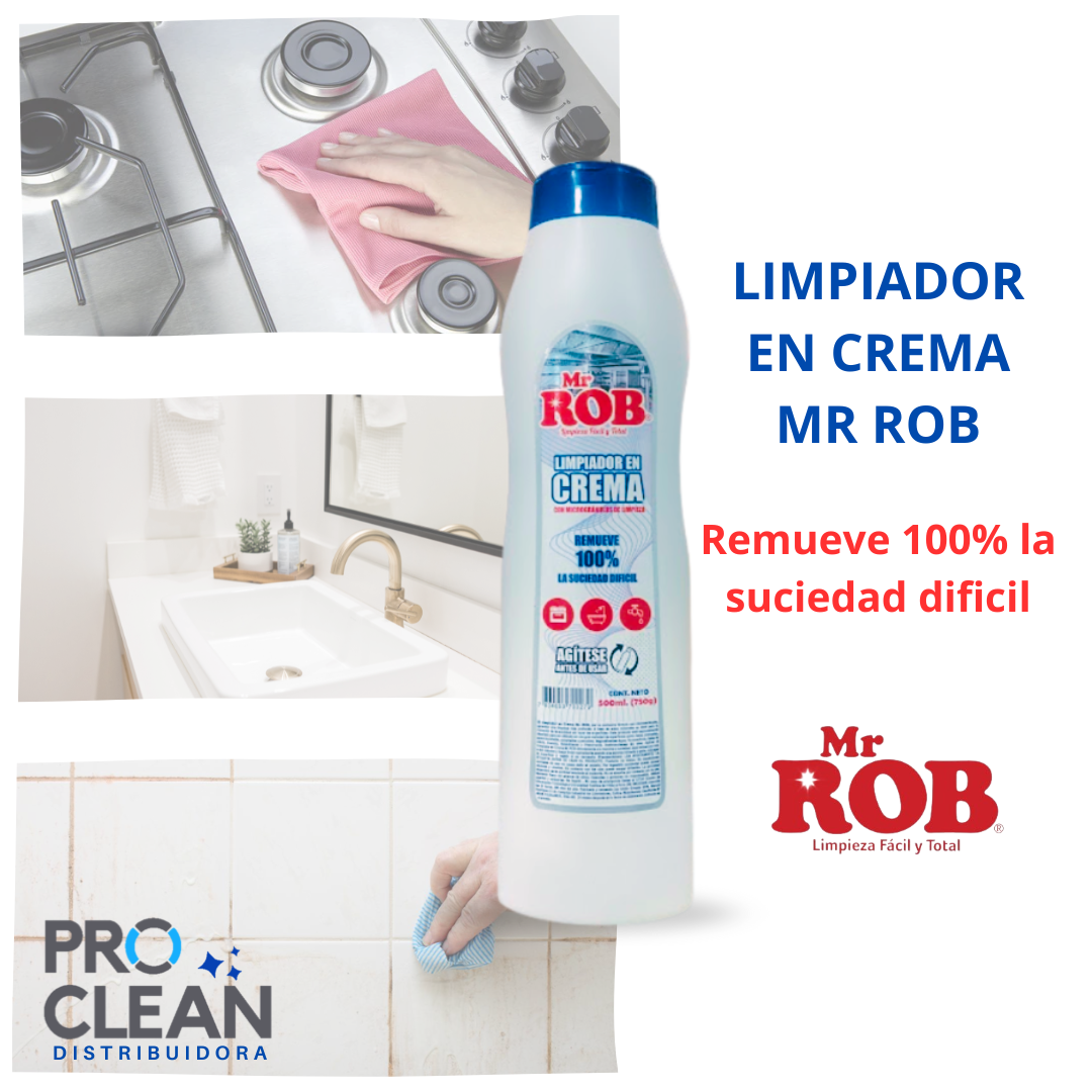 Limpiador Crema Multisuperficie 750ml Mr Rob