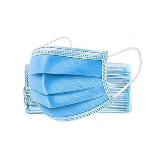 Mascarilla de 3 pliegues azul Caja X 50Und