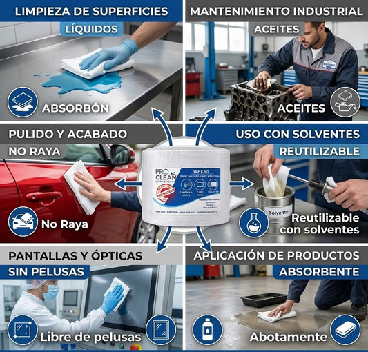 Paño Proclean Limpieza industrial WPC60