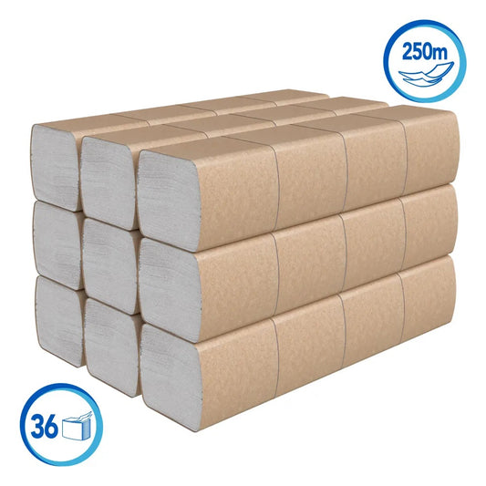 Papel higiénico interfoliado doble hoja 36 Packs x 250 Hojas Kleenex 30244210
