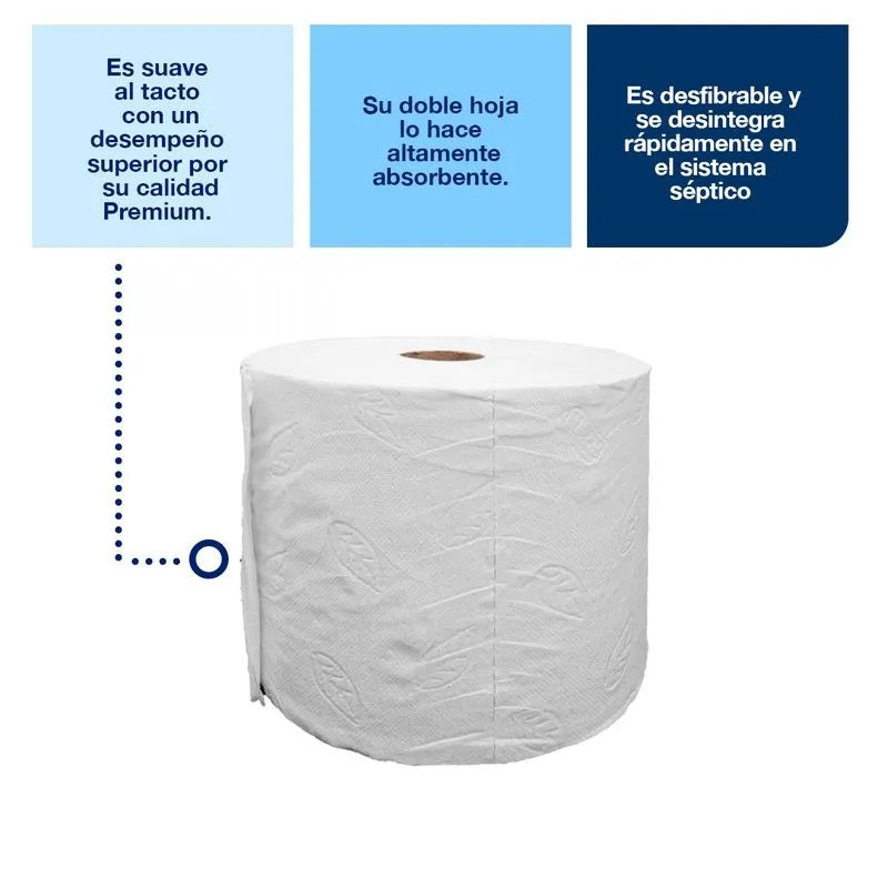 Papel higiénico rollo premium doble hoja 48 rollos X 20 MT Tork HI70009