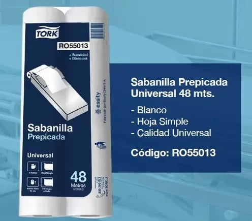 Sabanilla prepicada 4 Packs X 2 Rollos tork RO55013