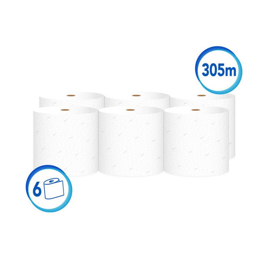 Toalla de papel jumbo 6 Rollos x 305 Metros Scott 30229431