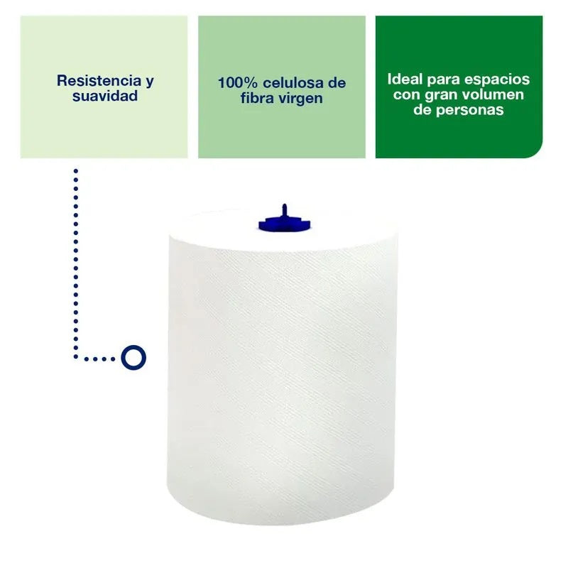 Toalla de papel rollo hoja simple 6 Rollos X 250 MT Tork TO70026