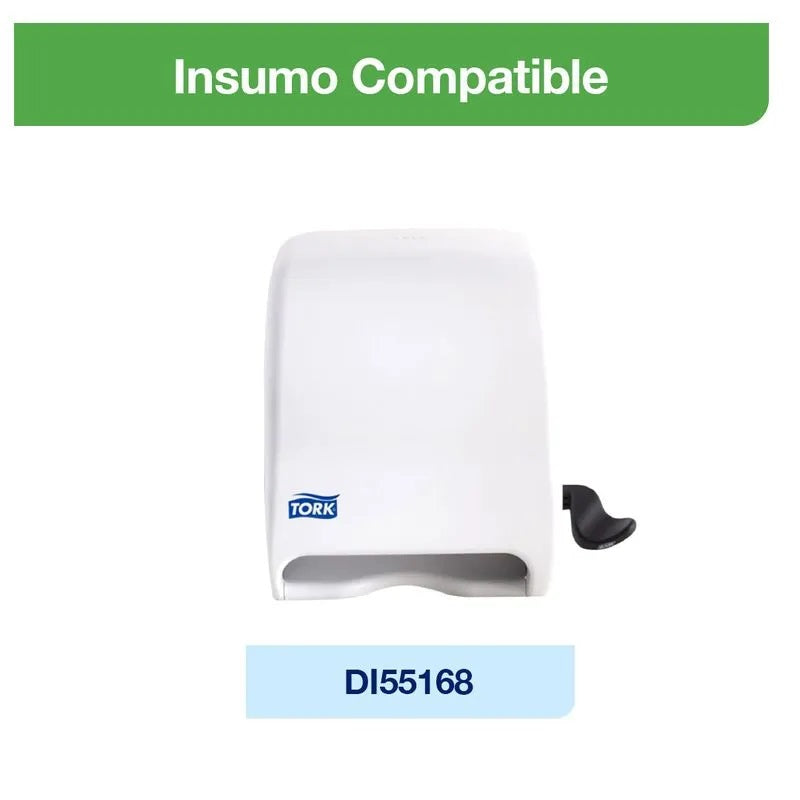 Toalla de papel rollo universal hoja simple 2X250 MT Tork TO55004