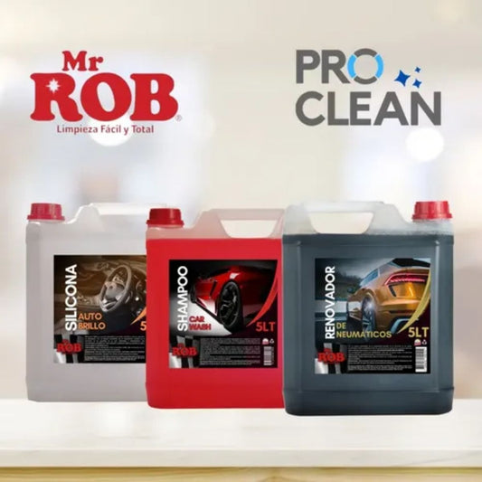 SILICONA PARA VEHÍCULOS BIDON 5 LITROS MR ROB 1300002