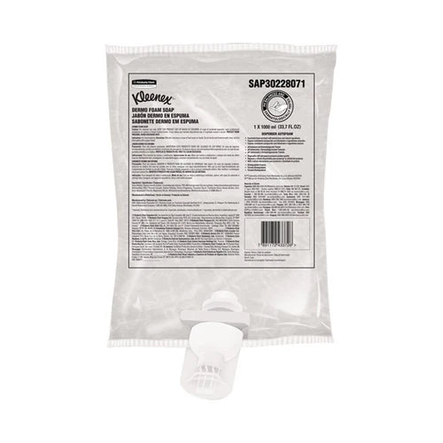 Jabón sachet espuma cosmético Caja X 4 Und de 1 Litro Kleenex 30228071