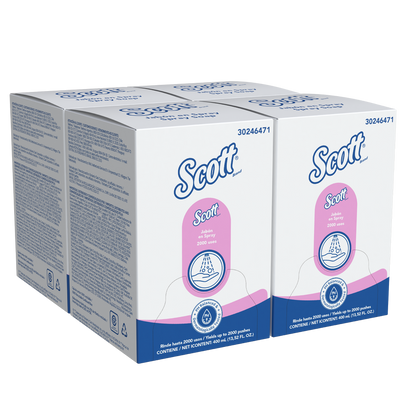 Jabón Liquido en Spray Scott Essential 400ml – Caja x4 Sachets