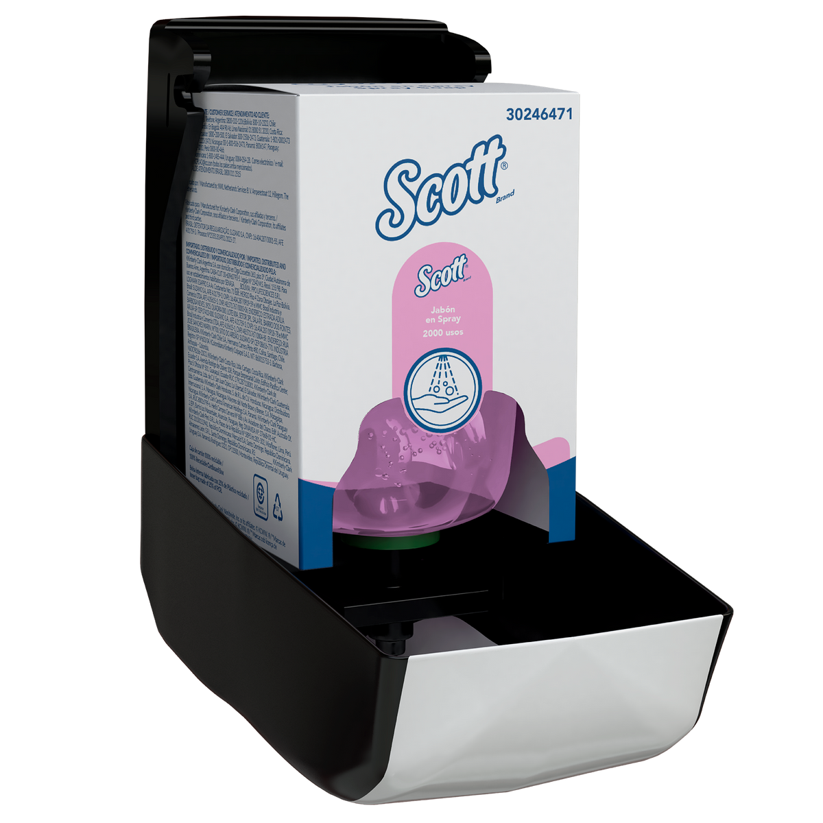 Jabón Liquido en Spray Scott Essential 400ml – Caja x4 Sachets