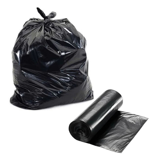 Bolsa de Basura Grande Negra 80x110 cm – Rollo 10 Unidades