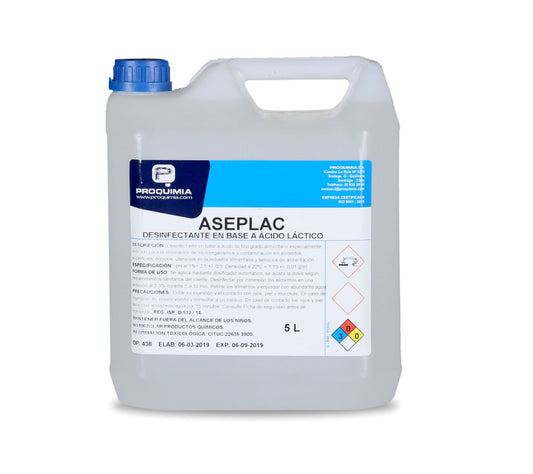 ASEPLAC Desinfectante Base Ácido Láctico Caja 2x5L