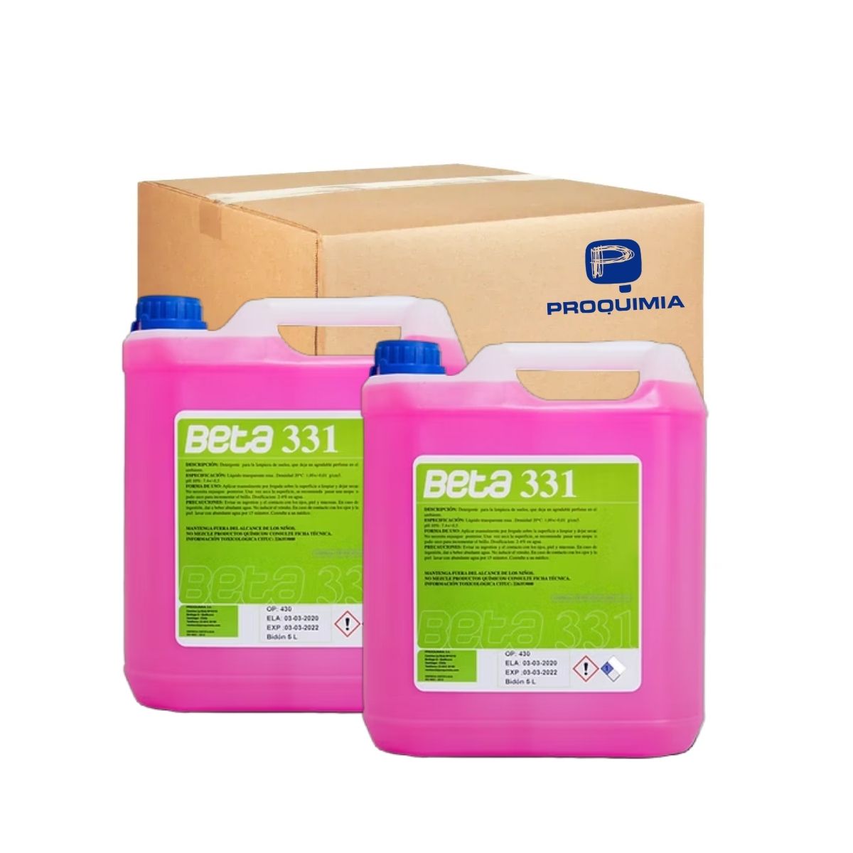 BETA 331 Limpiador de pisos Caja 2X5Litros Proquimia 999652CL