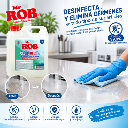 Cloro Gel Mr. ROB Bidón 5 Litros