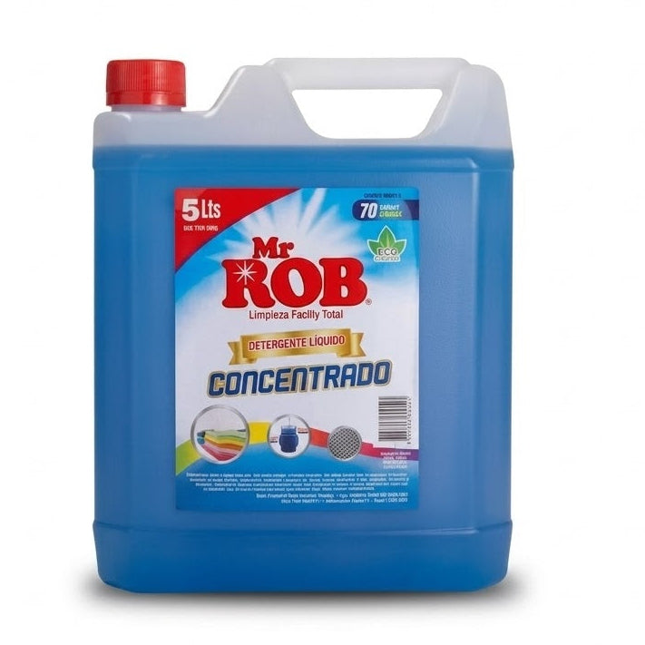 Detergente Líquido Concentrado Mr. ROB 5 Litros