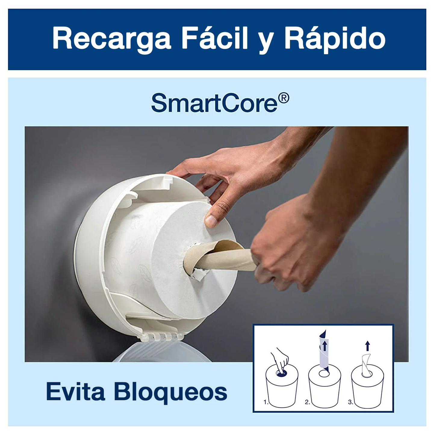 Dispensador de papel higiénico grande tork DI70066