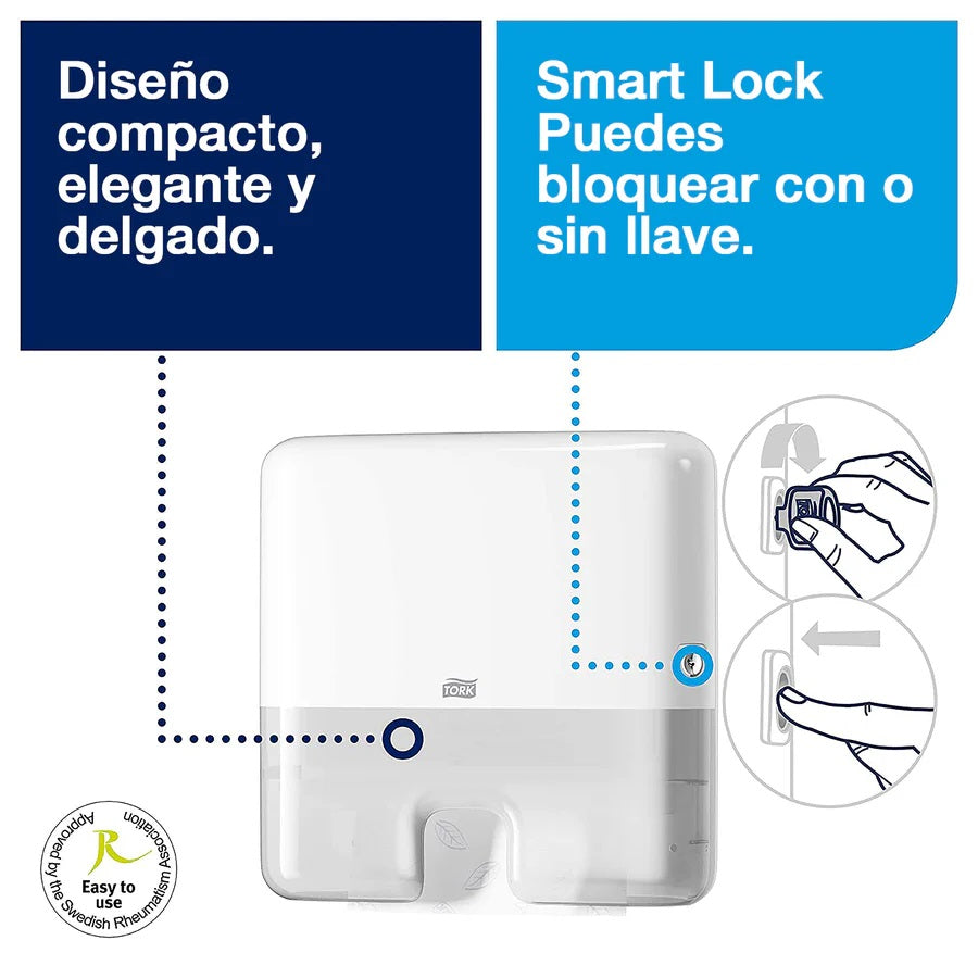 Dispensador toalla interfoliada mini tork