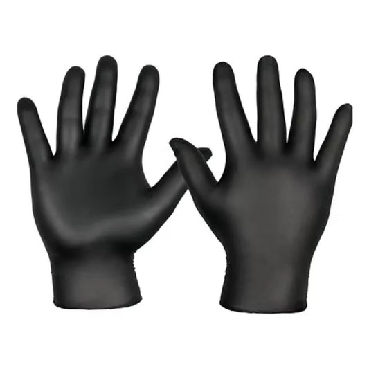 Guantes de Nitrilo Negro sin polvo talla S