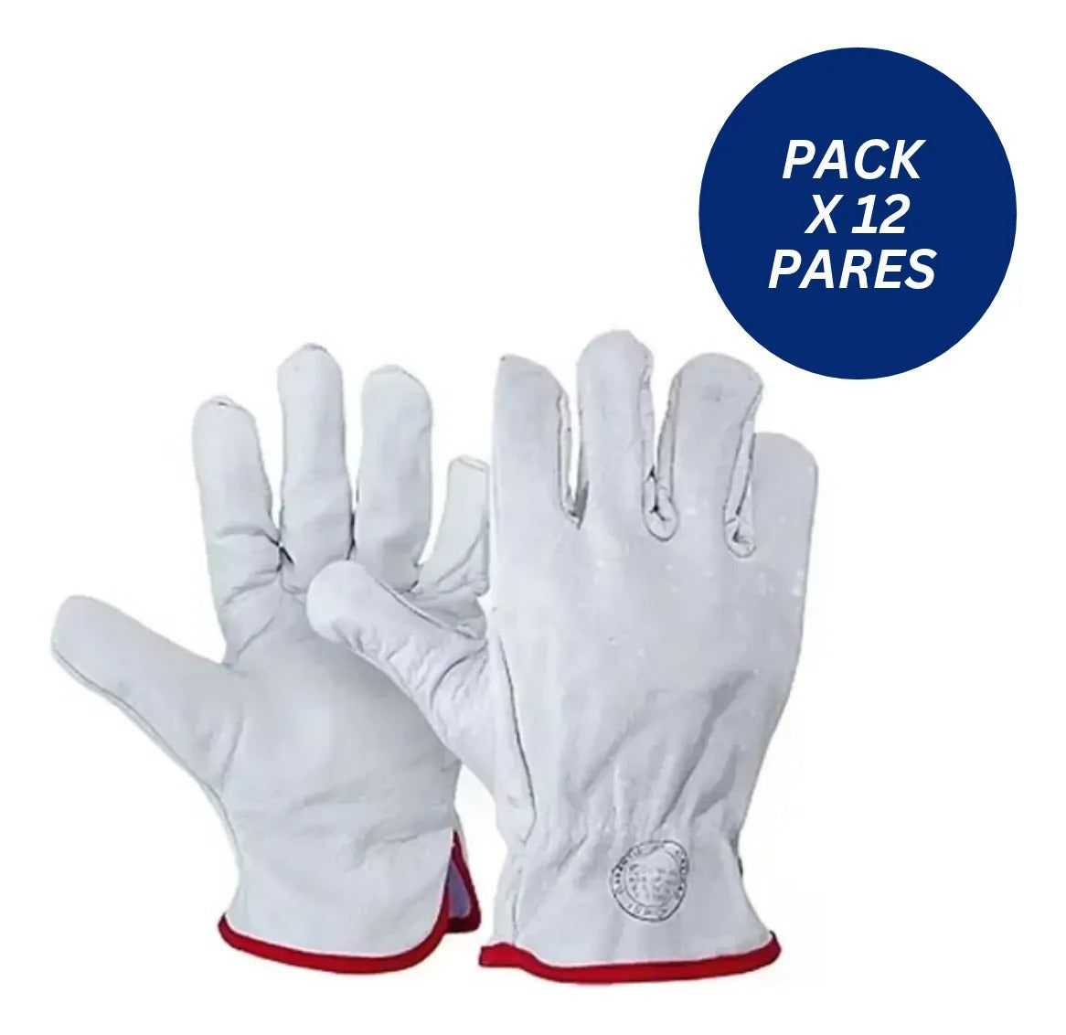 Guantes de Cabritilla Sin Forro Pack 12 Pares