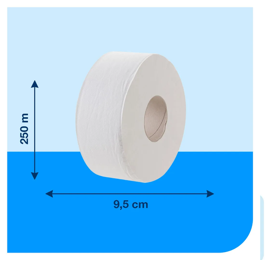 Papel higiénico premium jumbo doble hoja 6X250 MT Tork HI55024