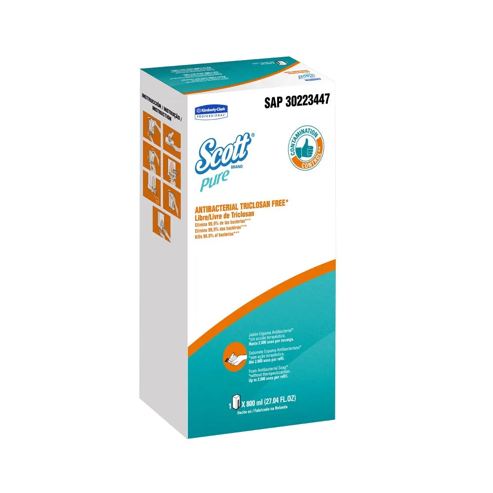 JABÓN ESPUMA ANTIBACTERIAL SCOTT X6X800ML CAJA X 6 Sachet 800 ml 30223447