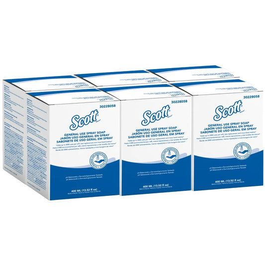 Jabón en spray Caja X 6 Sachet 400ml Scott 30228058