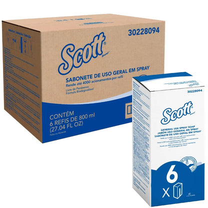 Jabón Spray Scott Caja X 6 Sachet 800 ml  30228094