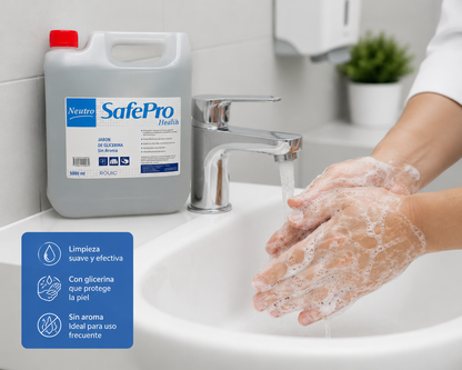 Jabón de Glicerina Neutro SafePro Bidón 5 Litros