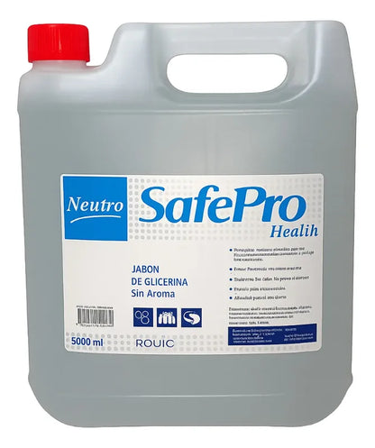 Jabón de Glicerina Neutro SafePro Bidón 5 Litros