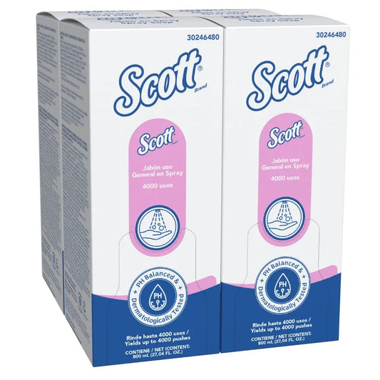 Jabón Spray Scott Caja X 4 Sachet 800 ml 30246480