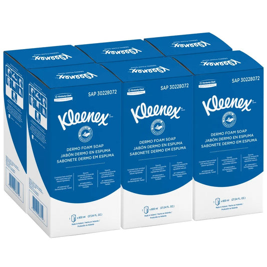 Jabón en espuma Kleenex Caja X 6 Sachet de 800 ml 30228072