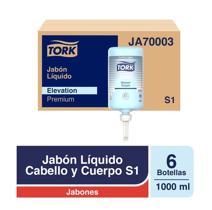 Jabón líquido hair y body Caja 6 Sachet X 1 Litro JA70003