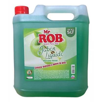 Jabón líquido manzana para manos Bidón 5 Litros Mr ROB 1200001
