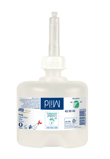 Jabón líquido suave mini Caja 8 Sachet X 475 ML JA70004