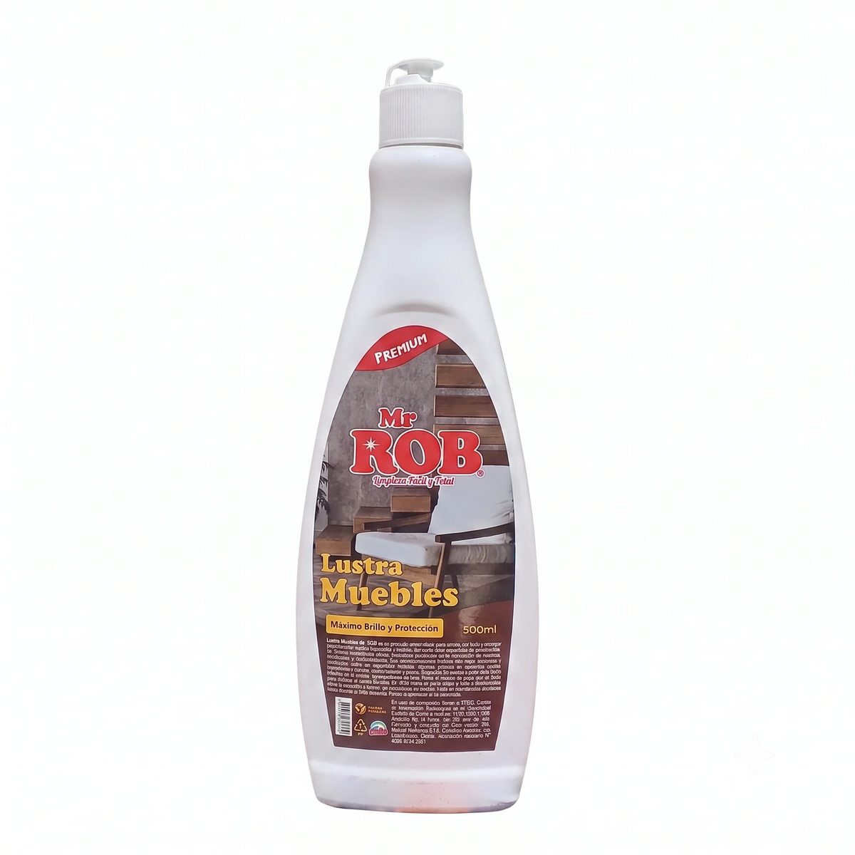 Lustra Muebles Mr. Rob de 250 ml para superficies de madera