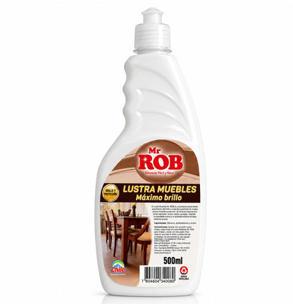 Lustra Muebles Mr. Rob 500 ml – Brillo y Protección para Madera