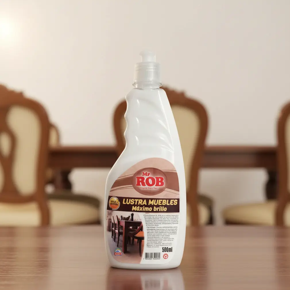 Lustra Muebles Mr. Rob 500 ml – Brillo y Protección para Madera
