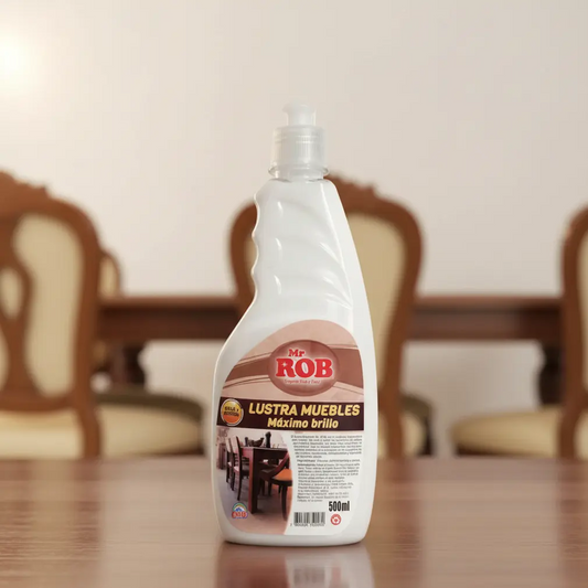 Lustra Muebles Mr. Rob 500 ml – Brillo y Protección para Madera