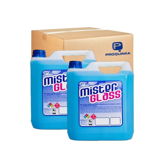 MISTER GLASS limpiavidrios Caja 2x5 Litros Proquimia 1017150CL