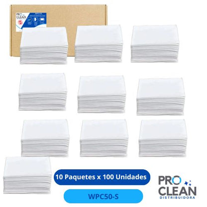 PROCLEAN PAÑO MULTIUSO EXTENDIDO 10 bolsas x 100 WPC50-S