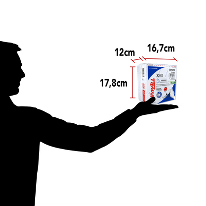 Paño Wypall X80 Azul Plus | 1 Bolsa x 30 Paños