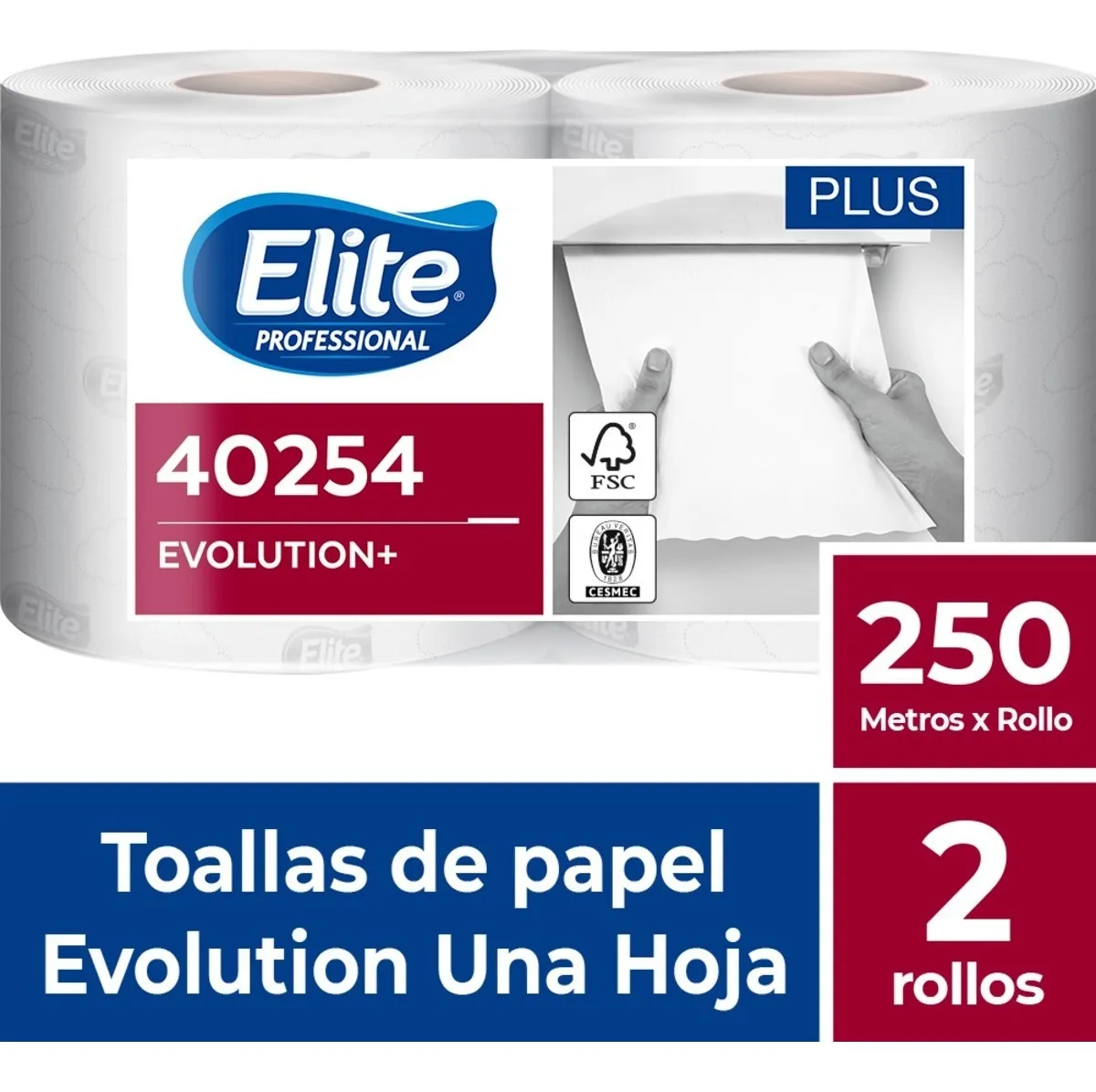 Papel Higiénico Jumbo Excellence Doble Hoja Pack 6 Rollos De 250 Metros Elite