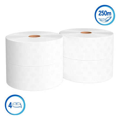 Papel higiénico pre cortado doble hoja  con aroma 4 rollos X 250m Scott 30245194