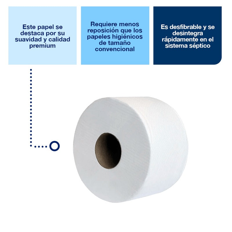 Papel higiénico Doble Hoja  12X160 MT Tork HI70004