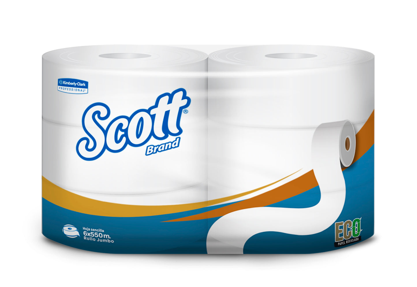 Papel higiénico jumbo Scott 6 Rollos x 550 Metros - 30227915