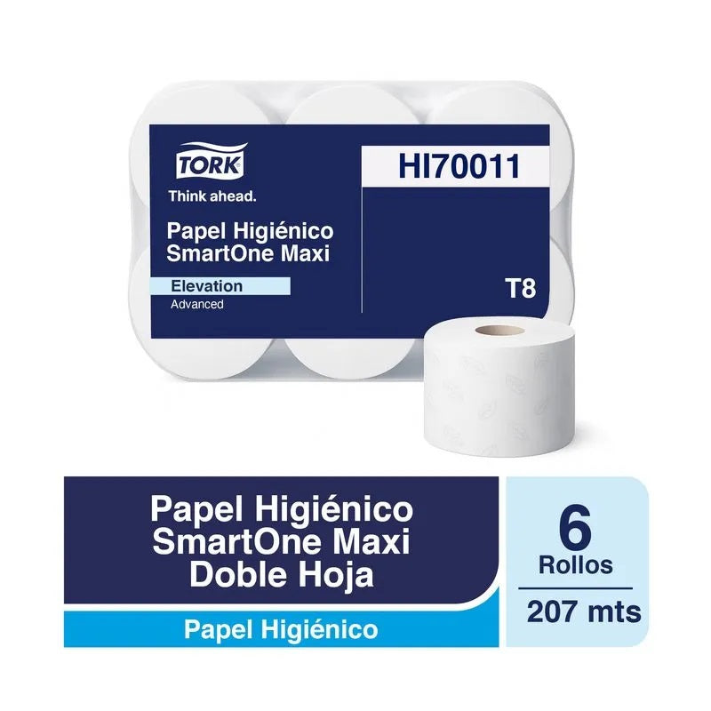 Papel higiénico smartone doble hoja 6X207MT Tork HI70011 - 472242