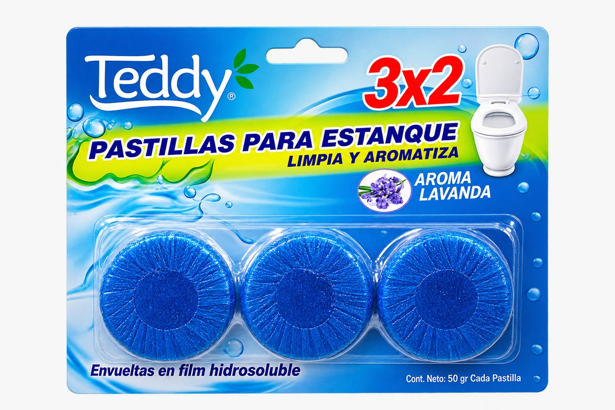 Pastilla WC Azul Pack 3 Unidades - PROCLEAN