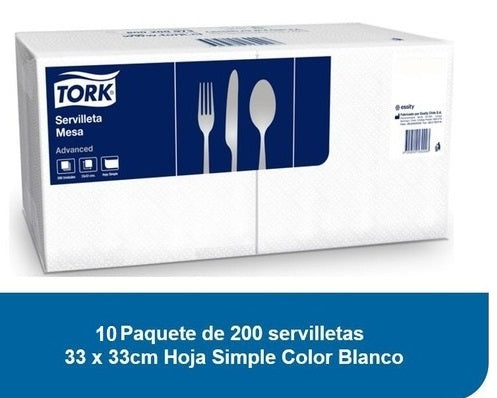 Servilleta mesa 10 PACKS X 200 HojasTork SE70044