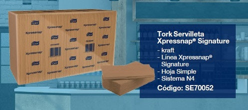 Servilleta xpressnap signature 24 Packs X 250 Tork SE70052